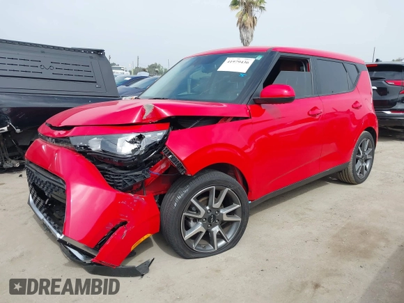 2024 Kia Soul EX with VIN KNDJ33AU3R7219988, listed as a IAAI auction lot 41979436 with 7,514 mi miles. Bid and sale history available at carsss.com. Image 2.