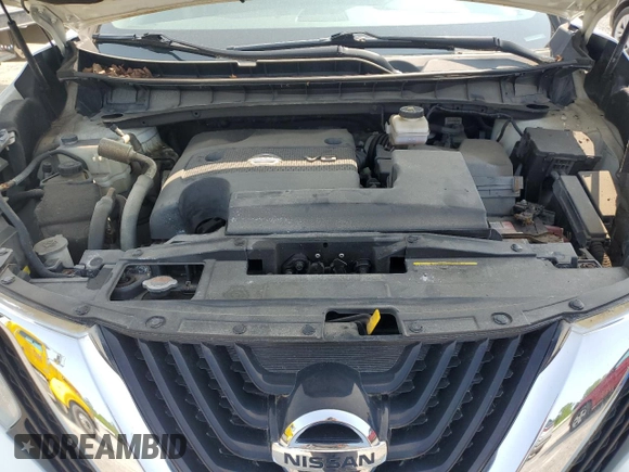 2017 Nissan Murano SL z VIN 5N1AZ2MH7HN181226, wystawiony jako Copart lot #59094235 z przebiegiem 61 851 mil mil oraz Szkoda całkowita • Salvage title. Historia ofert i sprzedaży dostępna na DreamBid. Obrazek 11.