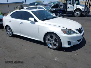 2012 Lexus IS 250 with VIN JTHBF5C21C5181732, listed as a IAAI auction lot 42046879 with 129,111 mi miles and . Bid and sale history available at DreamBid. Image 1.