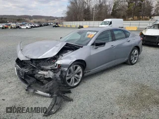 2021 Acura TLX w/Technology Package with VIN 19UUB6F43MA010418, listed as a Copart auction lot 42379255 with 0 mi miles and Salvage Title. Bid and sale history available at carsss.com. Image 1.
