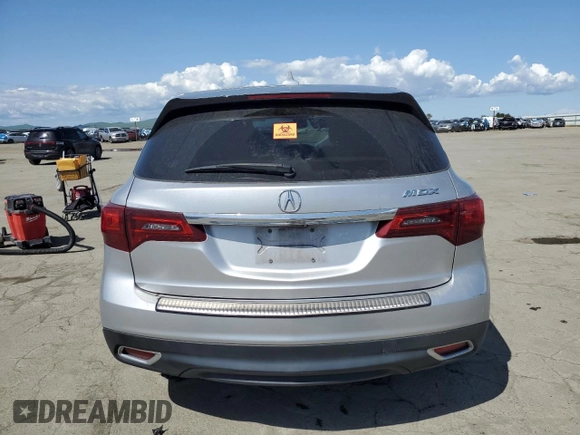 2015 Acura MDX Technology with VIN 5FRYD3H41FB014112, listed as a Copart auction lot 51713615 with 122,565 mi miles and Salvage title. Bid and sale history available at DreamBid. Image 6.
