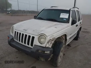 2004 Jeep Liberty Sport with VIN 1J4GK48K54W201010, listed as a IAAI auction lot 41864614 with 214,725 mi miles and . Bid and sale history available at DreamBid. Image 2.