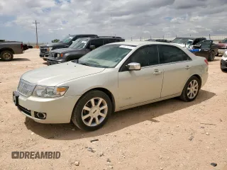 2007 Lincoln MKZ with VIN 3LNHM26T57R640344, listed as a Copart auction lot 61862255 with 136,312 mi miles and Salvage title. Bid and sale history available at DreamBid. Image 1.