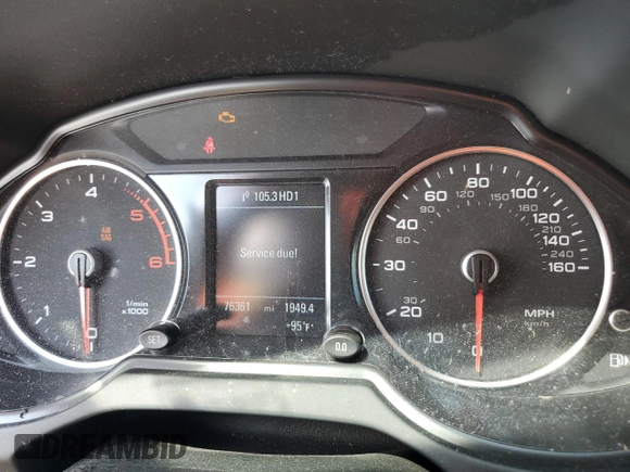 2014 Audi Q5 Prestige with VIN WA1VMAFP4EA017884, listed as a Copart auction lot 70778654 with 76,361 mi miles and Salvage title. Bid and sale history available at DreamBid. Image 9.