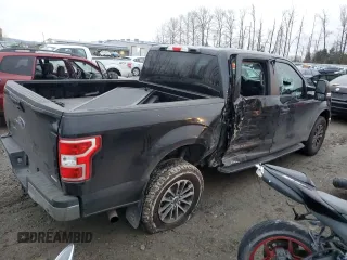2020 Ford F-150 with VIN 1FTEW1P42LKE44685, listed as a Copart auction lot 42048345 with 68,176 mi miles and Salvage title. Bid and sale history available at DreamBid. Image 3.