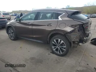 2019 Infiniti QX30 Luxe with VIN SJKCH5CR1KA009121, listed as a Copart auction lot 55252695 with 95,931 mi miles and Salvage title. Bid and sale history available at DreamBid. Image 2.