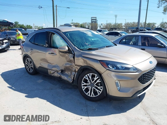 2020 Ford Escape SEL with VIN 1FMCU0H63LUC78474, listed as a IAAI auction lot 41673765 with 73,947 mi miles and . Bid and sale history available at carsss.com. Image 1.