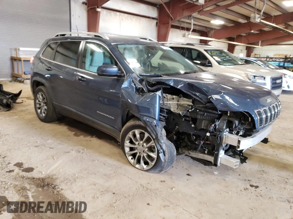2021 Jeep Cherokee Latitude Lux with VIN 1C4PJLMX8MD177320, listed as a Copart auction lot 53457705 with 81,116 mi miles and Non repairable. Bid and sale history available at DreamBid. Image 4.