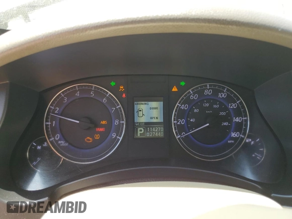 2012 Infiniti EX Journey with VIN JN1AJ0HP2CM400953, listed as a Copart auction lot 55363215 with 114,270 mi miles and Salvage title. Bid and sale history available at DreamBid. Image 9.