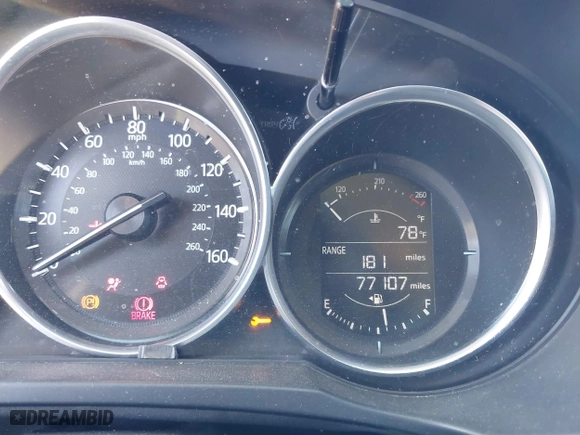 2017 Mazda CX-5 Sport with VIN JM3KFBBL2H0144792, listed as a IAAI auction lot 41654031 with 77,107 mi miles. Bid and sale history available at carsss.com. Image 7.