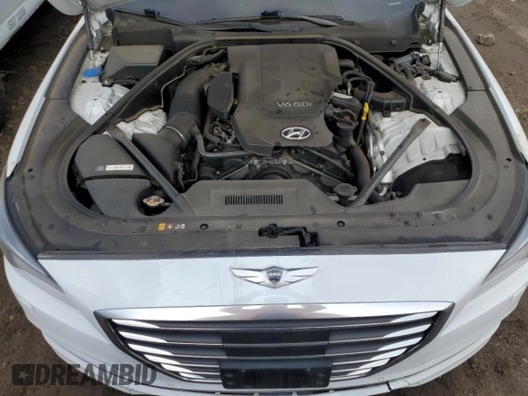 2015 Hyundai Genesis 3.8L with VIN KMHGN4JE4FU017012, listed as a Copart auction lot 48868425 with 110,981 mi miles and Salvage Title. Bid and sale history available at carsss.com. Image 11.