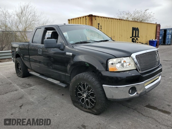 2008 Ford F-150 XL with VIN 1FTPX12578KB21035, listed as a Copart auction lot 49135385 with 179,916 mi miles and Salvage title. Bid and sale history available at DreamBid. Image 4.