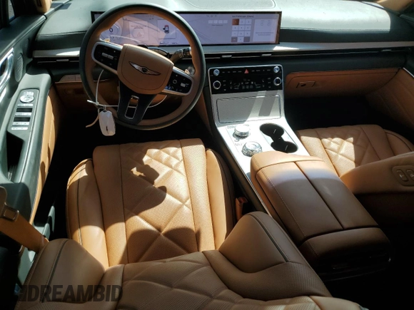 2025 Genesis GV80 Prestige with VIN KMUHEESC5SU221448, listed as a Copart auction lot 48557875 with 10,971 mi miles and Salvage Title. Bid and sale history available at DreamBid. Image 8.