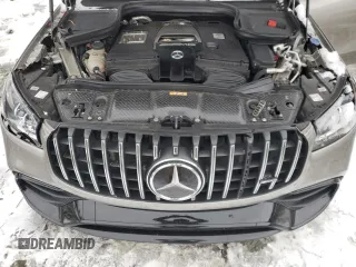 2021 Mercedes-Benz GLS with VIN 4JGFF8KE4MA367320, listed as a Copart auction lot 89048485 with 57,920 mi miles and Salvage Title. Bid and sale history available at carsss.com. Image 12.