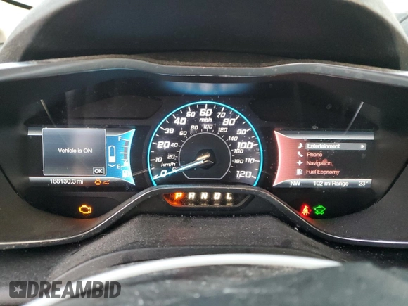 2015 Ford C-Max Energi SEL with VIN 1FADP5CU6FL100786, listed as a Copart auction lot 80991783 with 188,130 mi miles. Bid and sale history available at carsss.com. Image 9.