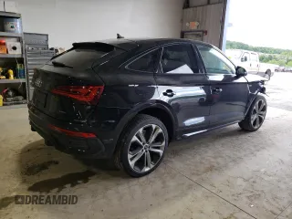 2023 Audi Q5 Sportback S line Premium Plus with VIN WA15AAFY9P2045081, listed as a Copart auction lot 58192475 with 40,107 mi miles and Salvage title. Bid and sale history available at DreamBid. Image 3.
