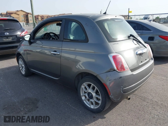 2012 FIAT 500 Pop z VIN 3C3CFFAR7CT124595, wystawiony jako IAAI lot #42257410 z przebiegiem 96 608 mil mil oraz . Historia ofert i sprzedaży dostępna na DreamBid. Obrazek 3.