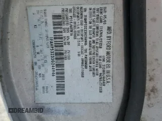 2003 Ford Taurus SE с VIN 1FAHP53233G244946, выставлен на аукционе Copart как лот 61238665 с пробегом 62 315 миль миль и Чистый • Clean title. История ставок и продаж доступна на DreamBid. Изображение 12.