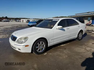 2001 Mercedes-Benz S-Class with VIN WDBNG70J51A188530, listed as a Copart auction lot 42014835 with 0 mi miles and Salvage Title. Bid and sale history available at carsss.com. Image 1.