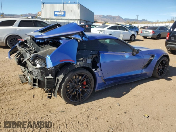 2019 Chevrolet Corvette Z06 2LZ with VIN 1G1YR2D67K5606378, listed as a Copart auction lot 80897994 with 12,754 mi miles and Salvage Title. Bid and sale history available at carsss.com. Image 3.