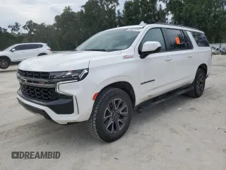 2022 Chevrolet Suburban Z71 z VIN 1GNSKDKD6NR148173, wystawiony jako Copart lot #63627015 z przebiegiem 79 345 mil mil oraz Szkoda całkowita • Salvage title. Historia ofert i sprzedaży dostępna na DreamBid. Obrazek 1.