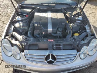 2005 Mercedes-Benz CLK-Class 3.2L with VIN WDBTK65J75F122191, listed as a Copart auction lot 77580334 with 51,439 mi miles and Salvage Title. Bid and sale history available at carsss.com. Image 11.