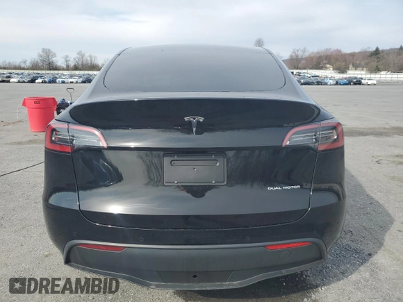 2022 Tesla Model Y Long Range with VIN 7SAYGAEE3NF310888, listed as a Copart auction lot 51361465 with Not Provided miles and Salvage Title. Bid and sale history available at carsss.com. Image 6.