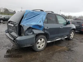 2005 Acura MDX with VIN 2HNYD18295H512436, listed as a Copart auction lot 46493595 with 0 mi miles and Salvage Title. Bid and sale history available at carsss.com. Image 3.