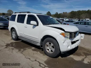 2006 Nissan Pathfinder SE with VIN 5N1AR18U26C683880, listed as a Copart auction lot 50251575 with 201,321 mi miles and Salvage Title. Bid and sale history available at carsss.com. Image 4.