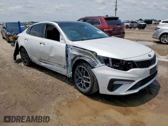 2020 Kia Optima LX with VIN 5XXGT4L32LG442977, listed as a Copart auction lot 59026745 with 81,080 mi miles and Salvage title. Bid and sale history available at DreamBid. Image 4.