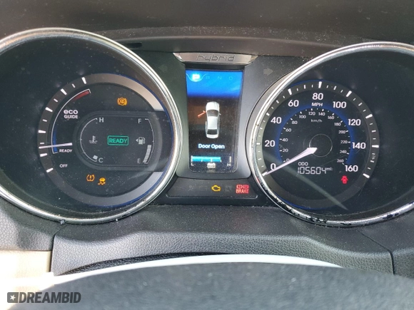 2013 Hyundai Sonata Hybrid Limited w/Panoramic Sunroof Pkg with VIN KMHEC4A45DA067808, listed as a Copart auction lot 83550364 with 105,604 mi miles and Clean Title. Bid and sale history available at carsss.com. Image 9.