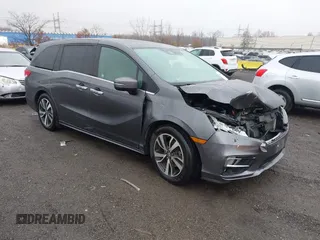 2019 Honda Odyssey Elite with VIN 5FNRL6H91KB048535, listed as a IAAI auction lot 40906579 with 37,322 mi miles and . Bid and sale history available at DreamBid. Image 1.