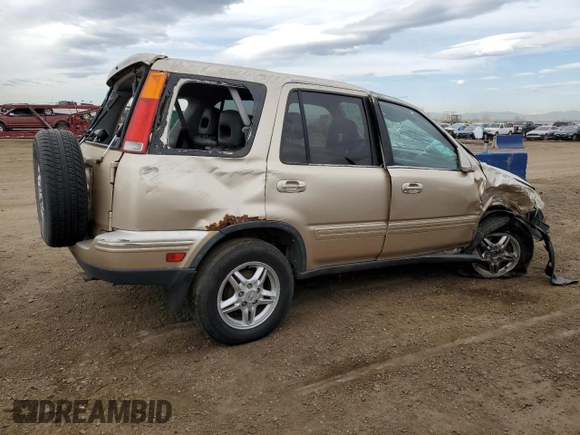 2000 Honda CR-V SE with VIN JHLRD1875YS023974, listed as a Copart auction lot 52357245 with 169,736 mi miles and Salvage Title. Bid and sale history available at carsss.com. Image 3.