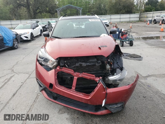 2019 Nissan Kicks SR with VIN 3N1CP5CU8KL482701, listed as a Copart auction lot 51110105 with 93,263 mi miles and Salvage Title. Bid and sale history available at carsss.com. Image 5.
