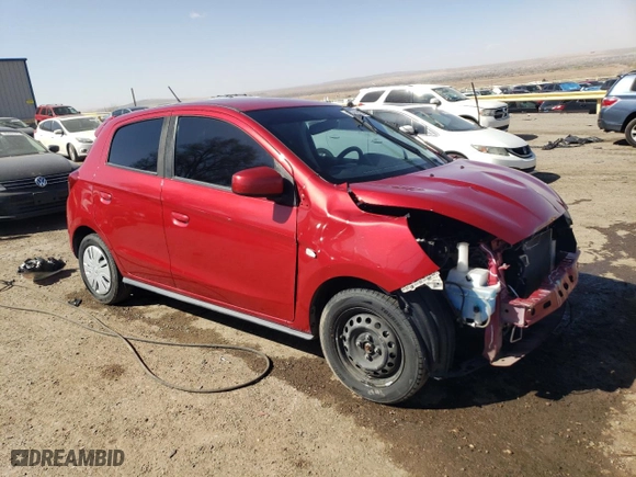 2020 Mitsubishi Mirage ES with VIN ML32A3HJ9LH007364, listed as a Copart auction lot 48589865 with 54,535 mi miles and Salvage Title. Bid and sale history available at carsss.com. Image 4.