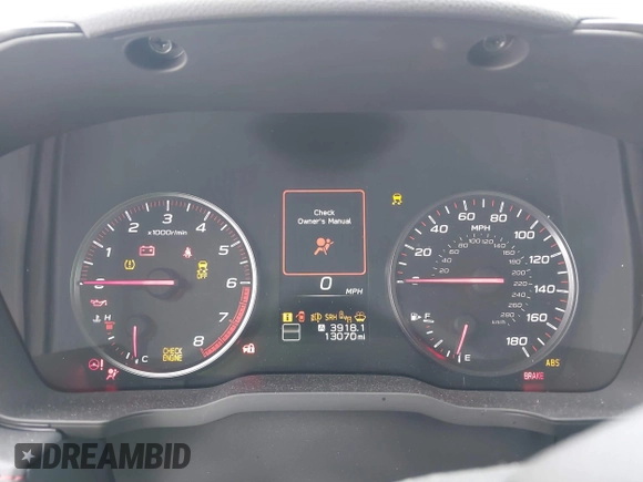 2022 Subaru WRX Limited с VIN JF1VBAL62N9019163, выставлен на аукционе IAAI как лот 41171464 с пробегом 13 070 миль миль и . История ставок и продаж доступна на DreamBid. Изображение 7.