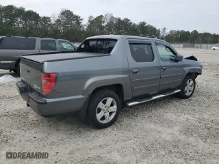 2010 Honda Ridgeline RTL with VIN 5FPYK1F50AB006171, listed as a Copart auction lot 44863745 with 107,980 mi miles and Salvage Title. Bid and sale history available at carsss.com. Image 3.