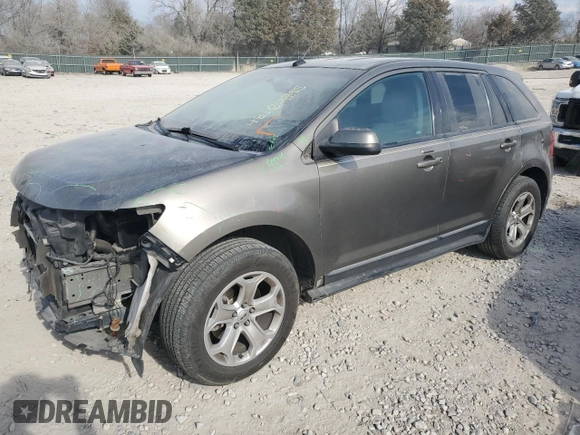 2013 Ford Edge SEL with VIN 2FMDK3J98DBB50819, listed as a Copart auction lot 48183895 with 168,396 mi miles and Salvage Title. Bid and sale history available at carsss.com. Image 1.