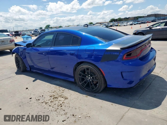 2021 Dodge Charger Scat Pack with VIN 2C3CDXGJ4MH570369, listed as a Copart auction lot 54505855 with 81,483 mi miles and Clean Title. Bid and sale history available at DreamBid. Image 2.