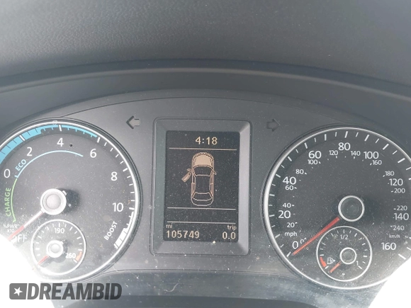 2013 Volkswagen Jetta Hybrid SEL with VIN 3VW637AJ2DM233265, listed as a IAAI auction lot 42746158 with 105,779 mi miles and . Bid and sale history available at DreamBid. Image 7.
