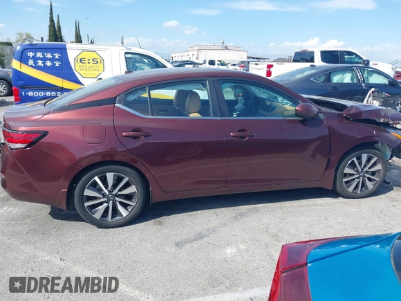 2021 Nissan Sentra SV with VIN 3N1AB8CV3MY245748, listed as a IAAI auction lot 41933086 with 22,887 mi miles and . Bid and sale history available at DreamBid. Image 14.