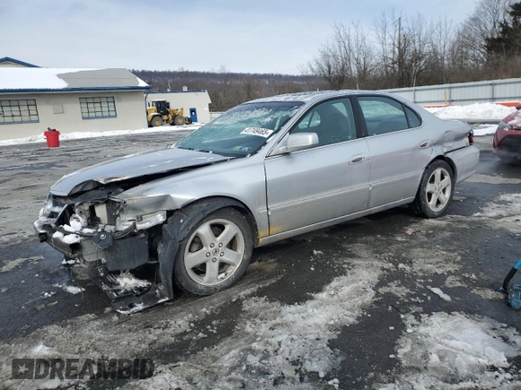 2003 Acura TL Type S with VIN 19UUA56873A051200, listed as a Copart auction lot 41749465 with 154,443 mi miles and Salvage Title. Bid and sale history available at carsss.com. Image 1.
