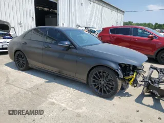 2017 Mercedes-Benz C 43 AMG with VIN 55SWF6EB7HU232029, listed as a Copart auction lot 59319684 with 86,479 mi miles and Salvage Title. Bid and sale history available at DreamBid. Image 4.