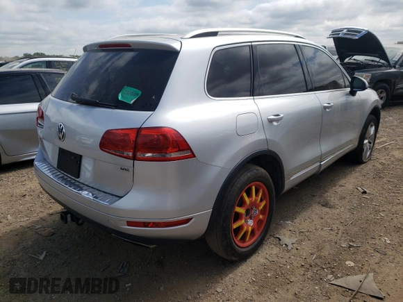 2012 Volkswagen Touareg Exec with VIN WVGEF9BP9CD009937, listed as a Copart auction lot 59622944 with Not Provided miles and Clean Title. Bid and sale history available at DreamBid. Image 3.