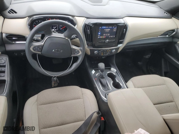 2022 Chevrolet Traverse LS with VIN 1GNERFKWXNJ185960, listed as a Copart auction lot 82153324 with 28,145 mi miles and Salvage Title. Bid and sale history available at carsss.com. Image 8.