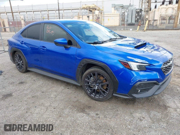 2023 Subaru WRX Premium with VIN JF1VBAF68P9811106, listed as a IAAI auction lot 41755931 with 19,927 mi miles and . Bid and sale history available at DreamBid. Image 1.
