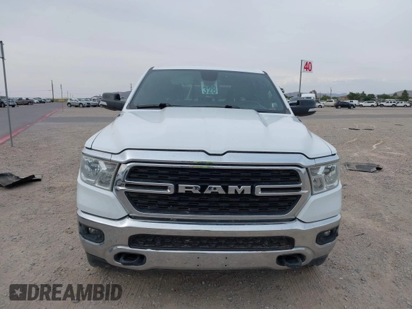 2022 Ram 1500 Big Horn z VIN 1C6SRFMT8NN313403, wystawiony jako IAAI lot #42334732 z przebiegiem 96 588 mil mil oraz . Historia ofert i sprzedaży dostępna na DreamBid. Obrazek 12.