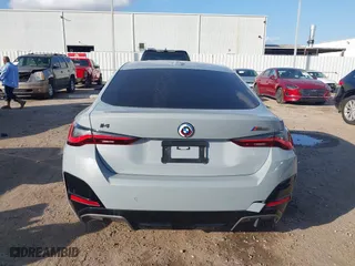 2023 BMW i4 M50 with VIN WBY33AW05PFN50561, listed as a IAAI auction lot 41248362 with 20,546 mi miles. Bid and sale history available at carsss.com. Image 16.