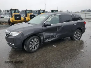 2014 Acura MDX Tech Pkg with VIN 5FRYD4H49EB045743, listed as a Copart auction lot 42409225 with 96,194 mi miles and Salvage Title. Bid and sale history available at carsss.com. Image 1.