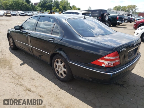 2000 Mercedes-Benz S 320/430/500 z VIN WDBNG70J8YA111998, wystawiony jako Copart lot #68190024 z przebiegiem 141 580 mil mil oraz Czysty tytuł • Clean title. Historia ofert i sprzedaży dostępna na DreamBid. Obrazek 2.